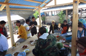 Pulau Kalong santap siang Pulau Kalong santap siang