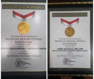 Kentongan MURI Piagam