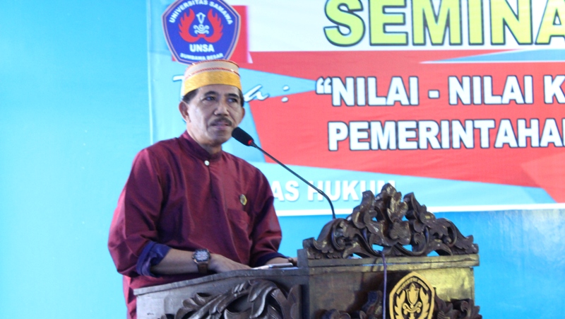 Rektor UNSA, Prof. Dr. Syaifuddin Iskandar, M.Pd