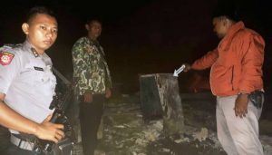 Kebakaran SP3 olah TKP Kebakaran SP3 olah TKP