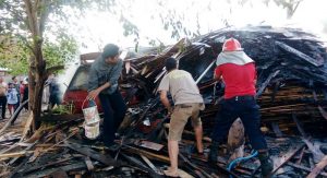 Gudang Kayu Terbakar