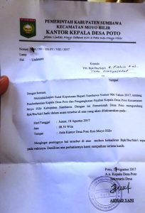 Kades Poto Diberhentikan