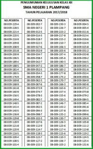 SMAN 1 PLAMPANG LULUS