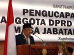Bupati Sumbawa Pelantikan DPRD