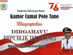 Camat Tano HUT RI