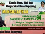 HUT sumbawa Kades Sepayung
