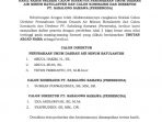 Hasil Akhir Seleksi PDAM