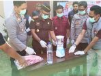 Kapolres Bagus Nyoman Musnahkan Barang Bukti